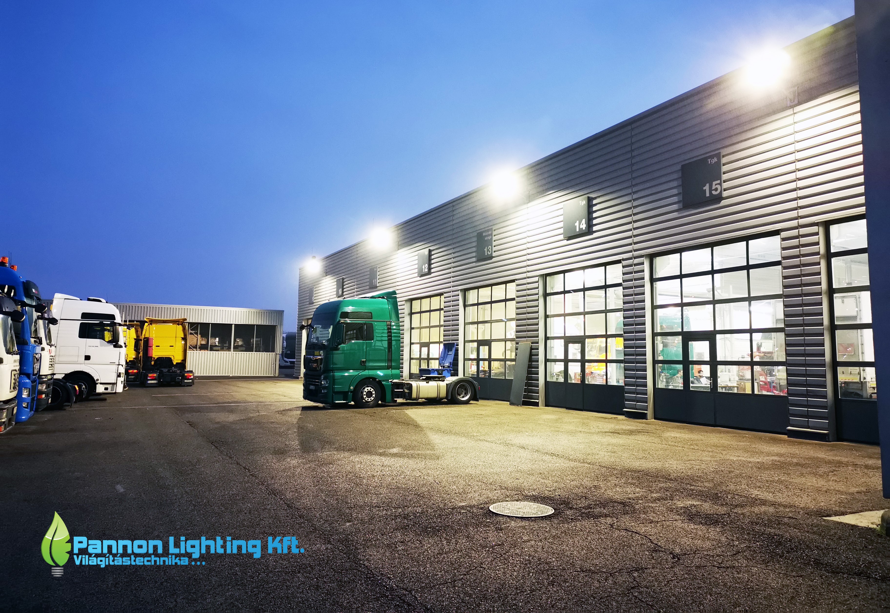 Világításkorszerűsítés a MAN Kamion és Busz  telephelyen